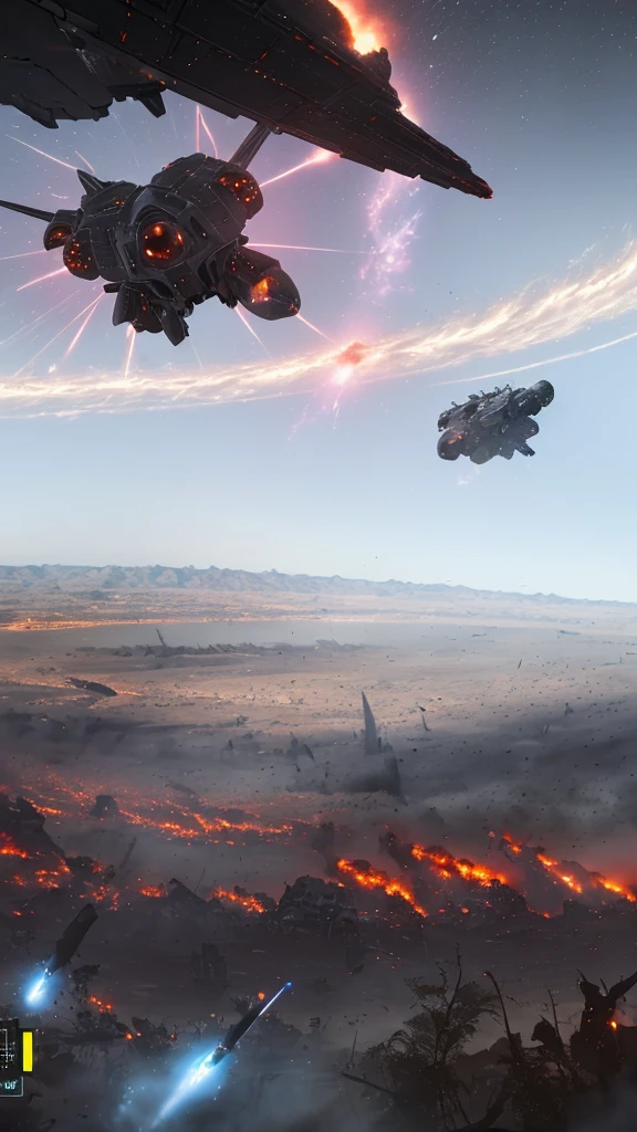 Astonishing panorama of end times. Enemy sattellites approach for invasion 