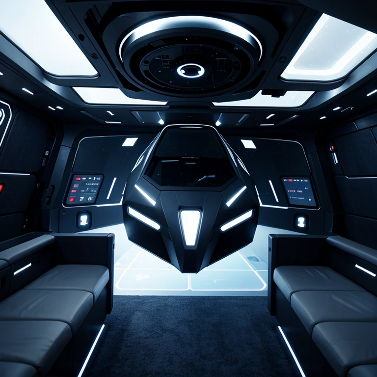 A futuristic ship