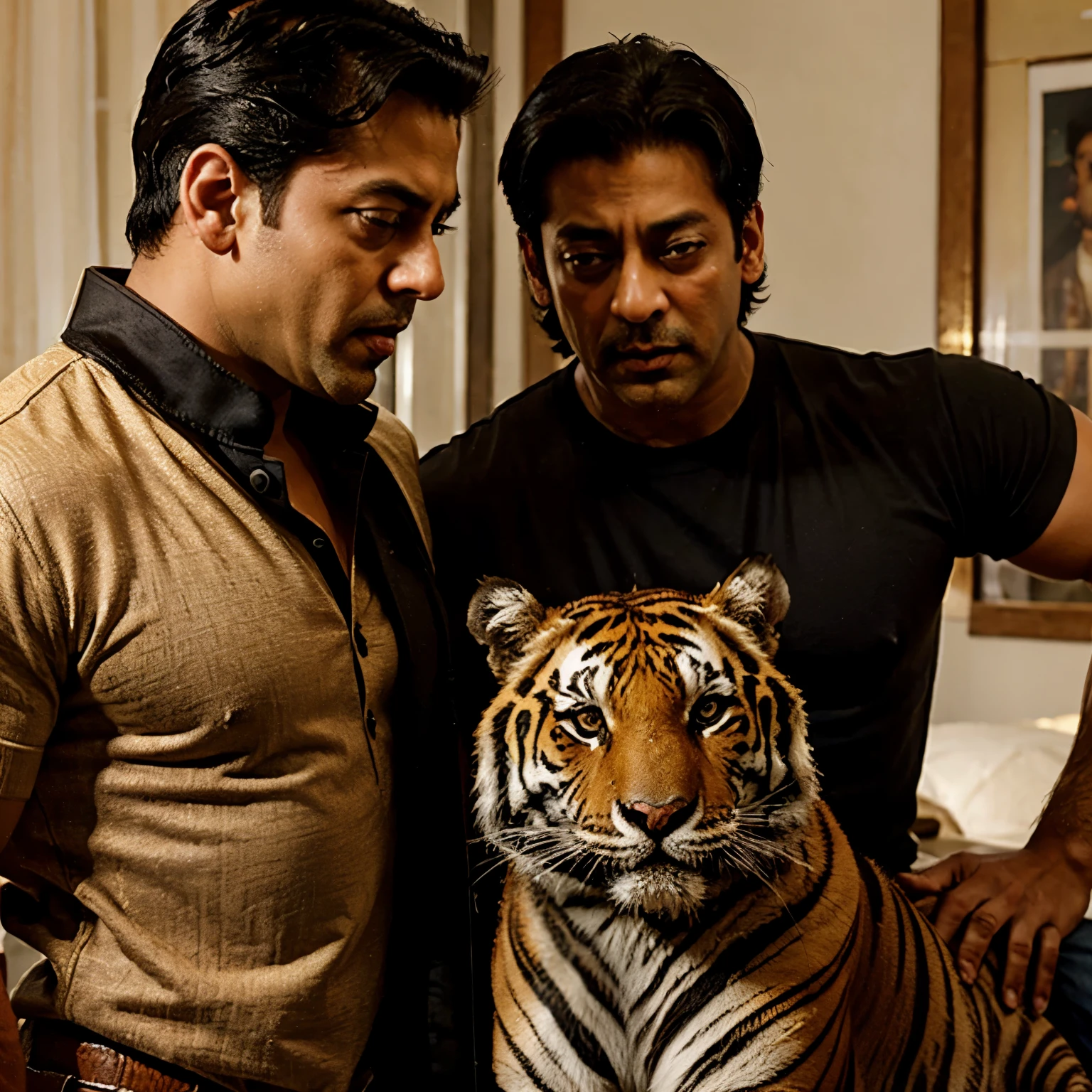 Salman Khan with tiger