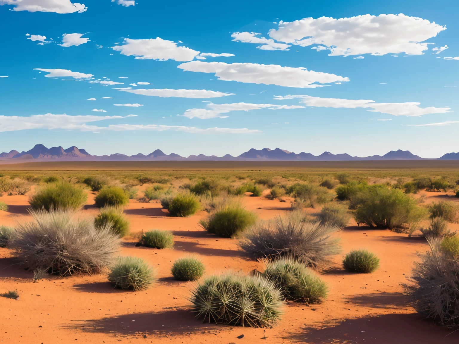 paisagem, Cactus plants in a desert area with a sky background, caatinga, paisagem do deserto, serene desert scenery