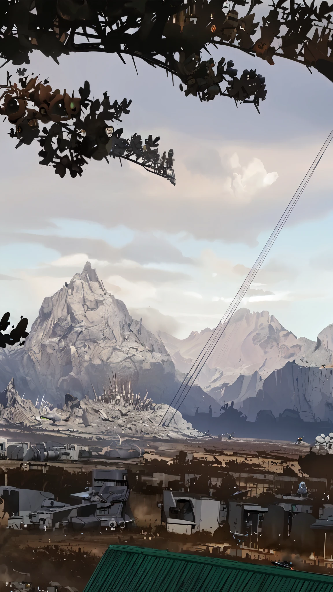 Astonishing panorama of end times. Enemy sattellites approach for invasion