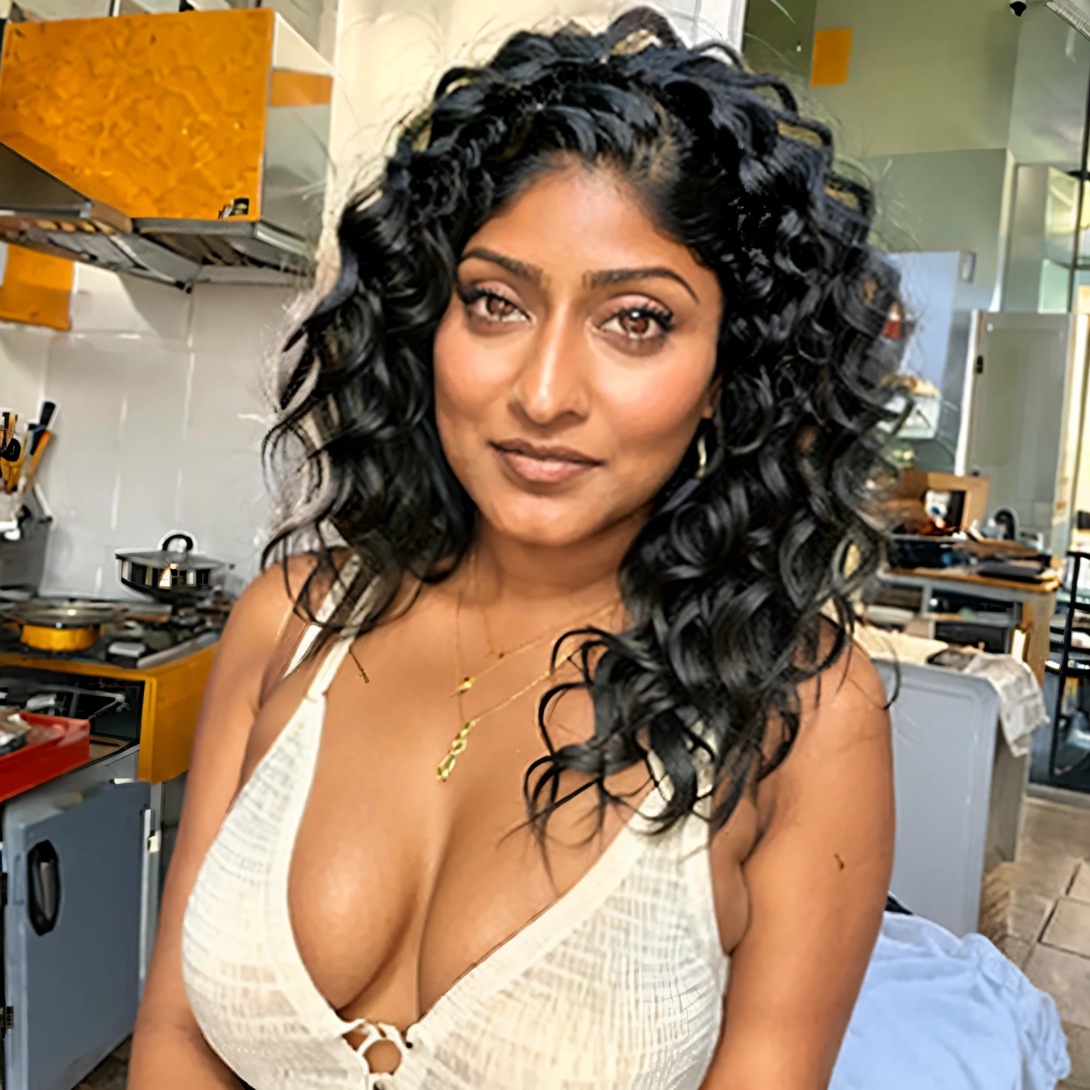 (masterpiece, best quality:1.2), sexy Indian woman, sexy eyes, large breasts, bra