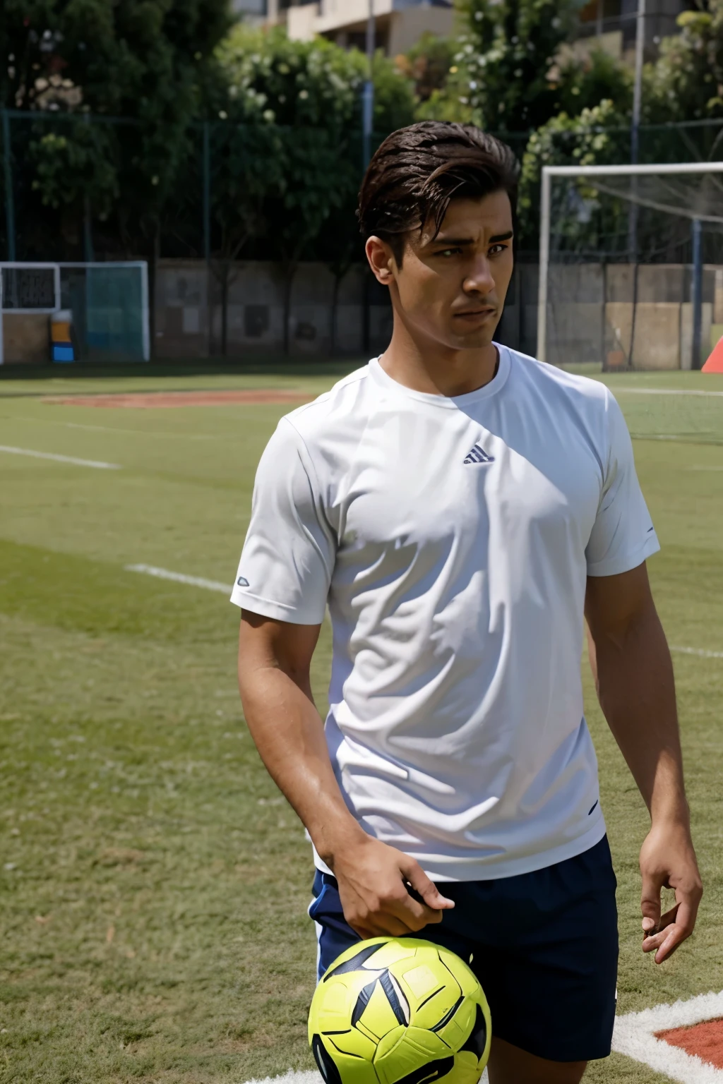 Imagen de un hombre en una cancha jugando pelota