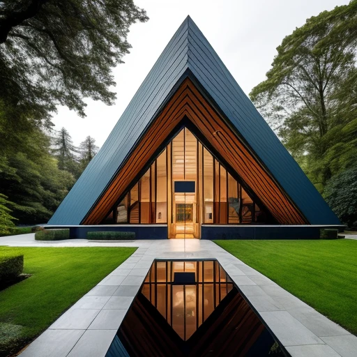 Giant Geometric Shape building, best quality, masterpiece, very aesthetic, perfect composition, intricate details, ultra-detailed