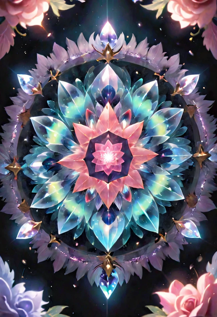 giant geometric shape, mandala sacral geometry made of LILACS flowers petals, hypnotizing, stars, golden ratioin the middle of picture, flying above the on the landscape made of fractal crystals Swarovski, glowing tesselations, centered, sharp focus, perfect composition, dynamic, shining glowing ,blue,white,coral pink, pink, tiffany blue, stars swirling, windy, sparkles swirling, green,pastel, cloudy, fantastic adventure,high quality 16k resolution, gothic (luminism photography:1.7) aurora light, with a long long glowing roses, feathers and tiny bells, t quartz, shining, mosaic, glitter, made on Nikon, sharp focus, perfect quality, high resolution, long shot, 16k resolution, masterpiece, breathtaking, strict details, meticulously detailed, complementary colors, soft colors
EPIC 3d shading detailed matte painting intricate details, HDR, beautifully shot, hyperrealistic, sharp focus, megapixels, perfect composition, high contrast, cinematic, atmospheric, moody . masterpiece, best quality, very aesthetic, absurdres, otclillsn