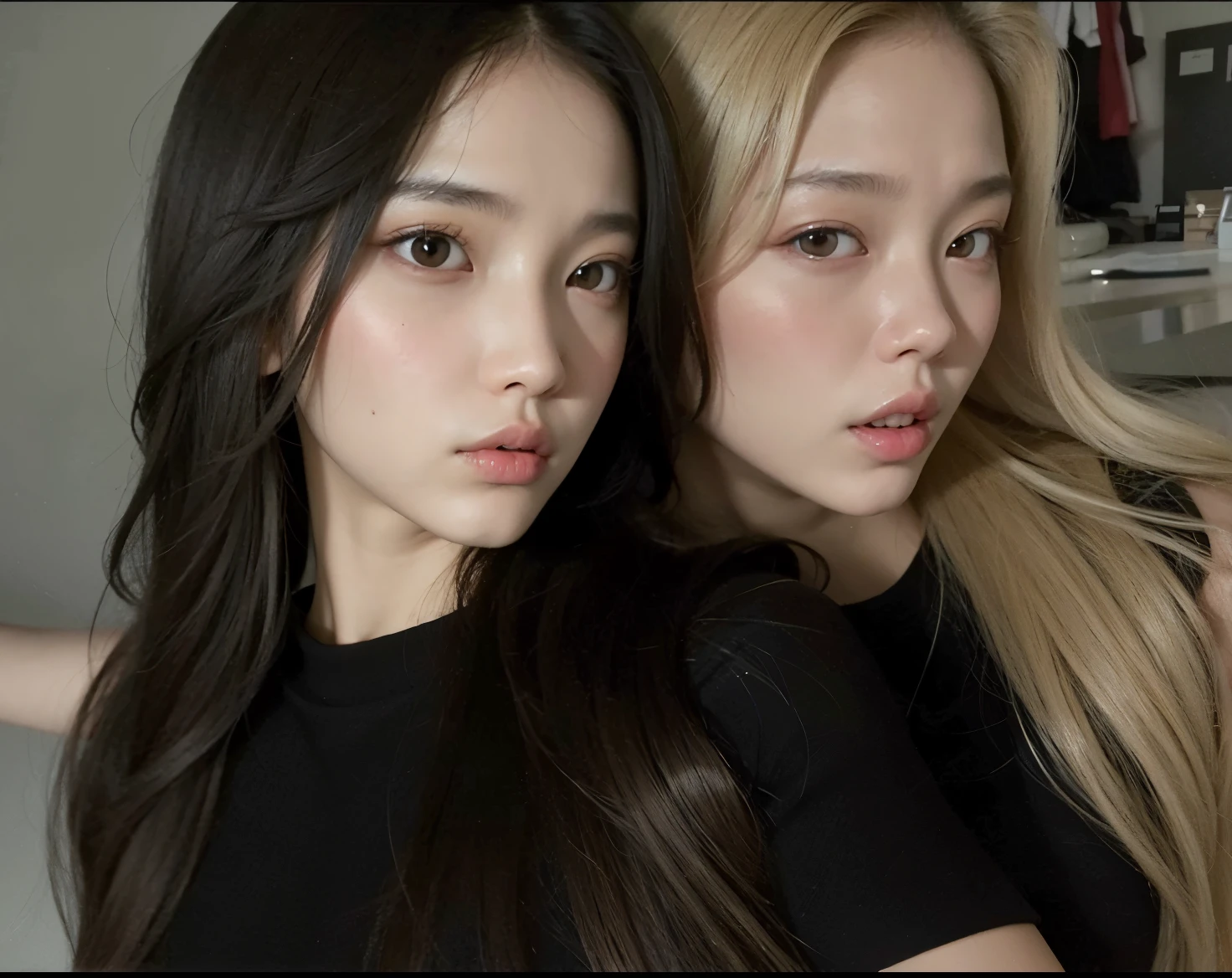 sharp woman with black hood and a tattoo on his arm, Jennie, Ulzzang feminino, Jisoo, em um moletom preto, mulher sul-coreana, vestindo um moletom preto, Nayeon, Taeyon, adorable and pale korean face, Rosé, profile picture with headshot, inspirado em Jennie, em um moletom, rosto preciso da Jiyeon