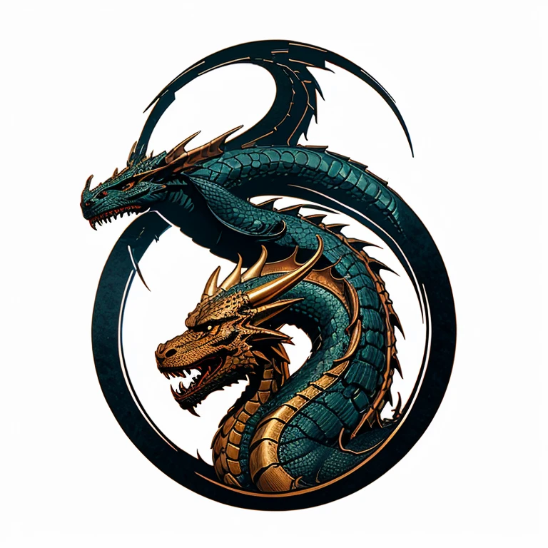 Letter "A" style of the letter is dragon type 
