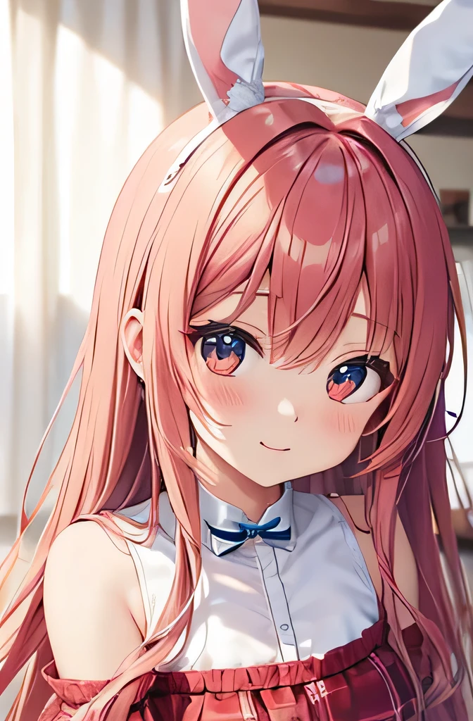 anime girl, bunny, kawaii, without showing hands