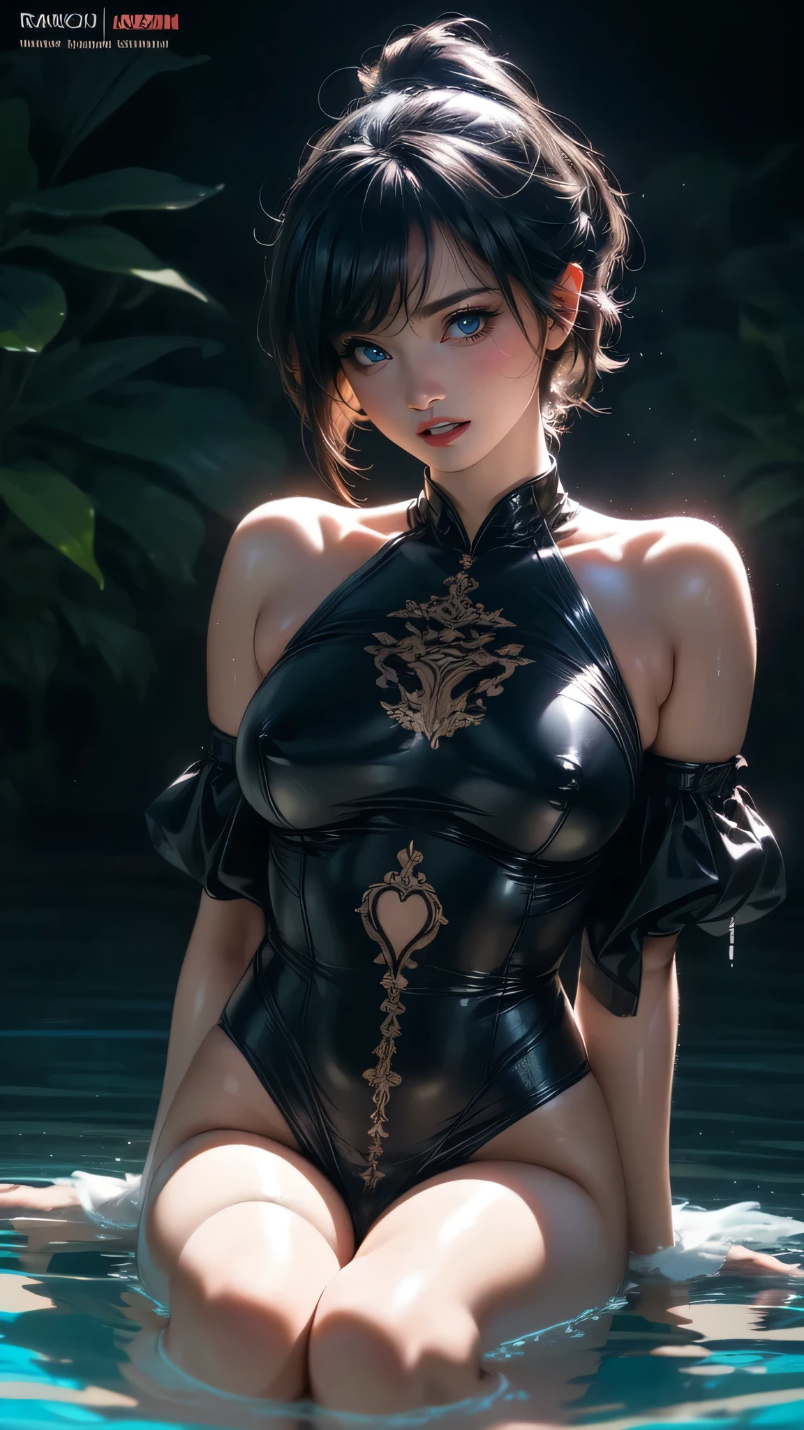SAUNA,spread legs,spread pussy,nsfw,(Random porn Pose:1.5),(female masturbation:1.5),(floating in water),(soaked),rash guard,(fantasy art,Highest image quality,(8k),ultra-realistic,best quality, high quality, high definition, high quality texture,high detail,beautiful detailed,fine detailed,extremely detailed cg,detailed texture,a realistic representation of the face,masterpiece,Sense of presence,Dynamic,bold)