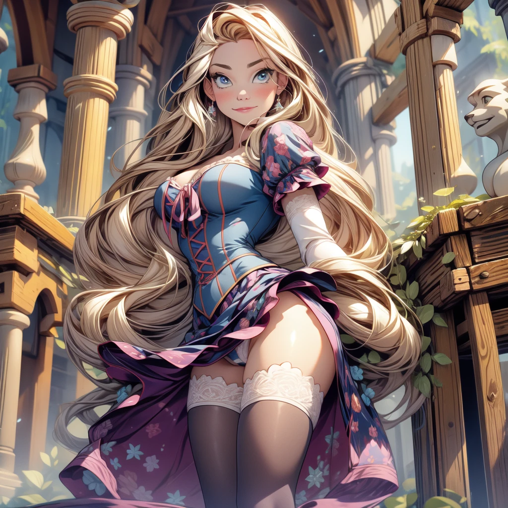 (chef-d&#39;artwork, best quality), Coup moyen, 1fille, To L&#39;interior, gros seins, Bonnet en H, bon sein, beau, Magnifique ,gros seins, low-cut, yeux expressifs, visage parfait, mains sur les seins, mains rapprochant les seins, masturbation d&#39;en bas, Prenez vos propres seins, Écarte tes jambes, Levez vos jambes, Princesse Raiponce, RaiponceCorsets Waifu, 
blond, style moderne disney, sous les seins, Culotte blanche, long blond hair, Tresser, detailed blue eyes,