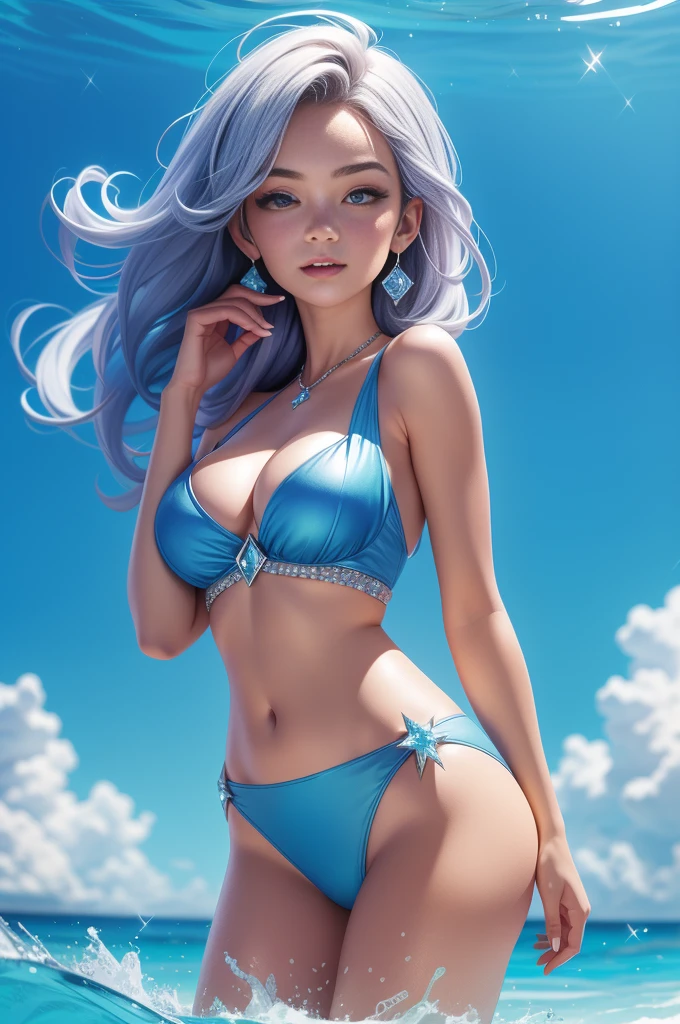 Un coeur de diamant, Dans l'blue ocean,Beau et accrocheur,brillant