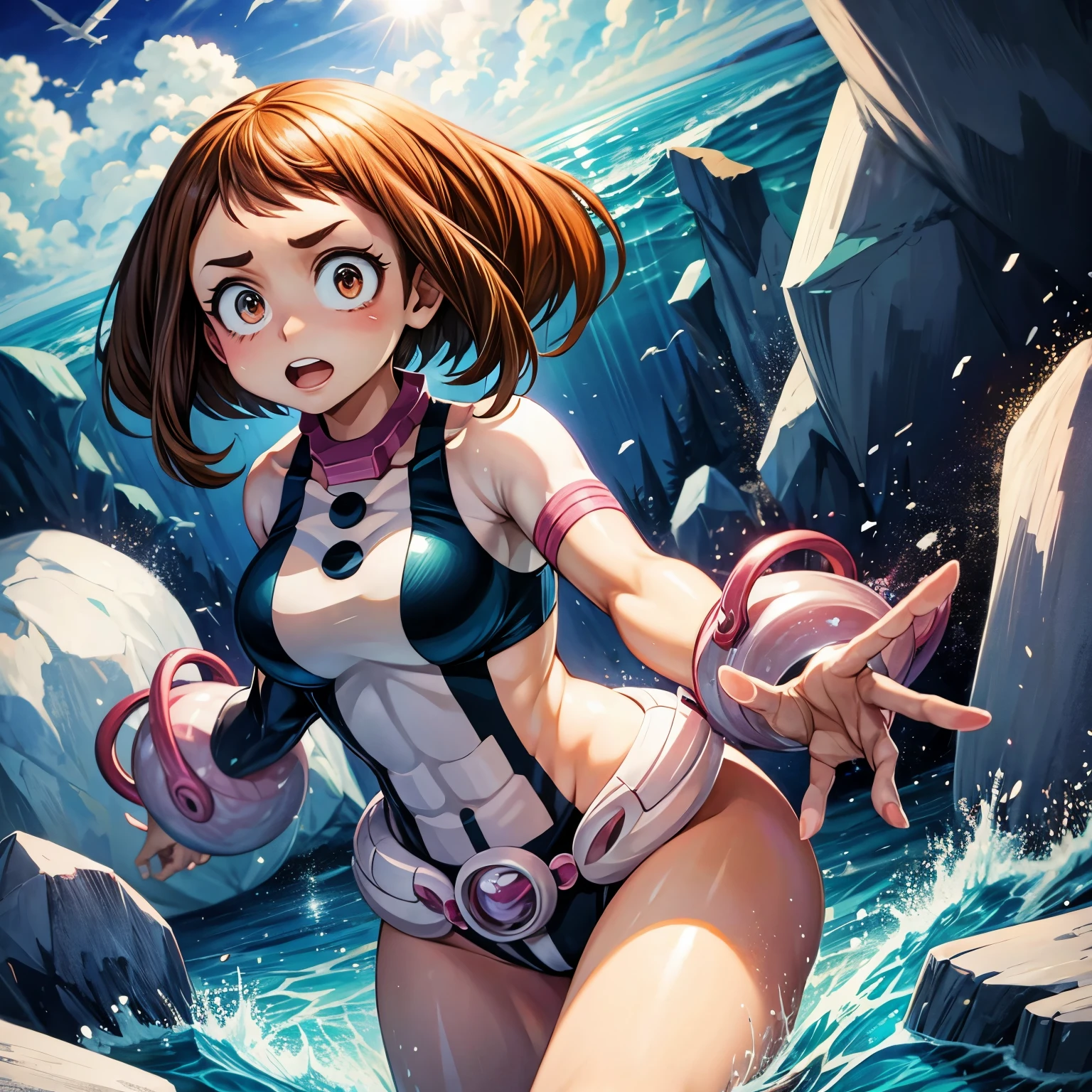 Uraraka ochako muscular bikini 
