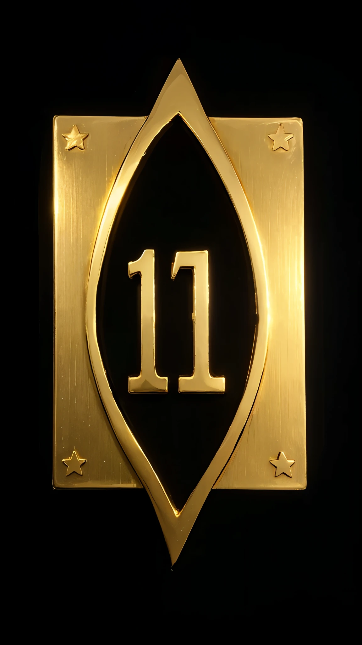 A golden dollar sign on a black background in gold and bronze style