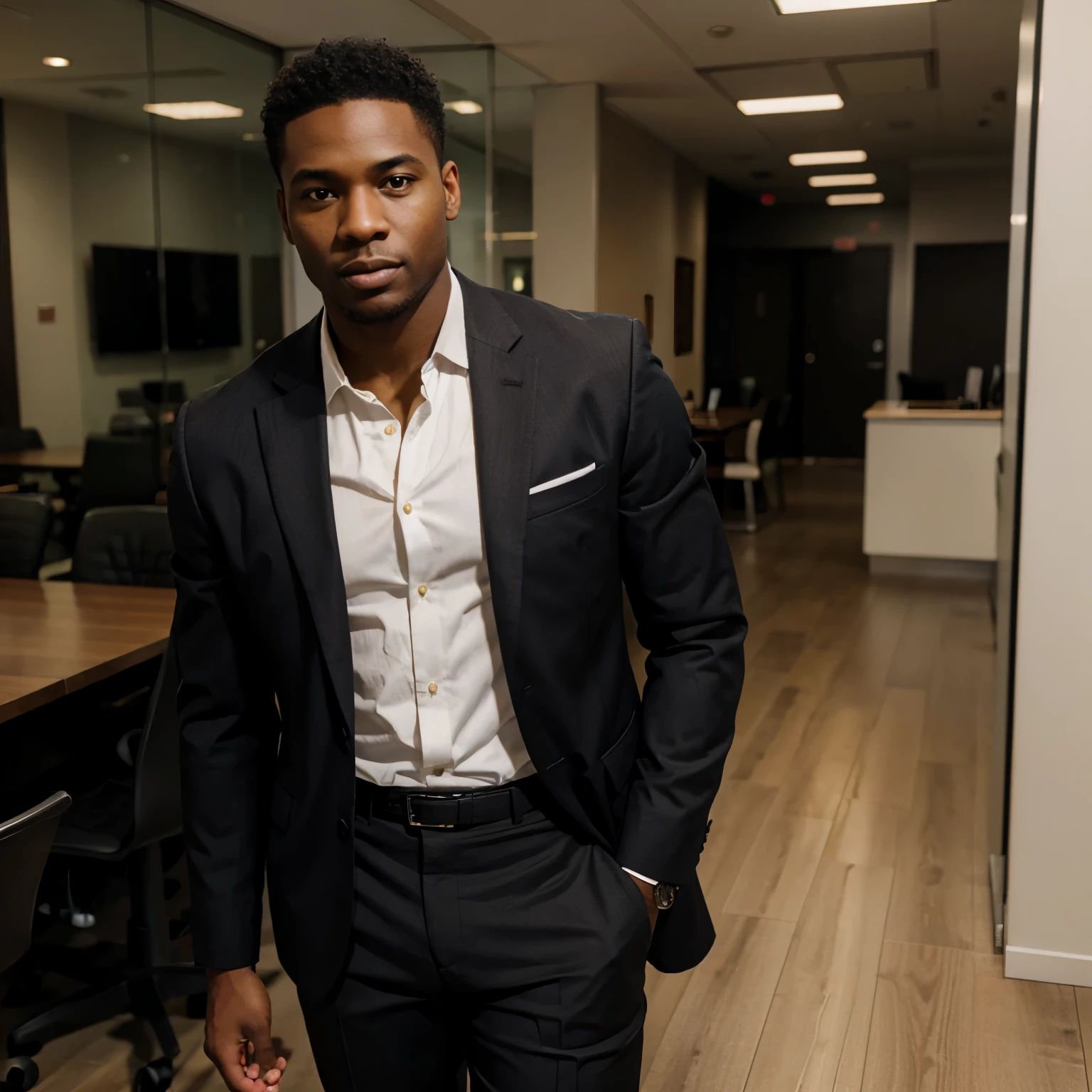 Black Man wearing business casual