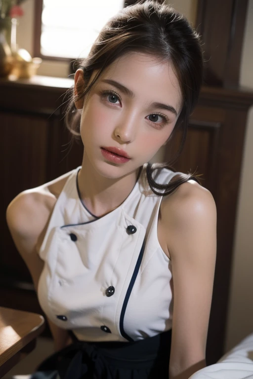 superior quality, chef-d'ouvrages d'art, high resolution, 1 fille, 12~14 ans, Sous-vêtements roses mignons, charbonnier , bijoux, beau visage, sur_corps, lit 2 place position sexuel , regard coquin , anal penetration