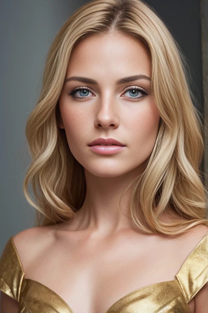 angel, armor gold (masterpiece, best quality, high resolution:1.4), 1girl, angel, skin pores texture, Hair blonde, HD , Photography, movie, cinematic, (((full Body))), Realistic, (8k, RAW photo, best quality, masterpiece:1.2), (realistic, photo-realistic:1.33), best quality, detailed eyes blue, cute, natural lighting, depth of field, film grain, wrinkled skin, sharp, detailed and realistic portrait of a woman , (freckles:0.5)