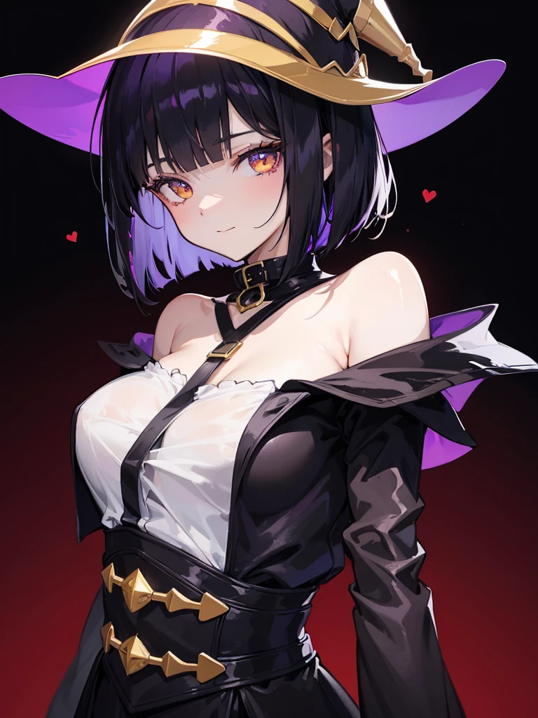 1 girl, solo, young girl, short choppy black hair, messy hair, yellow eyes, yellow moon hairclip, slightly large breasts, sexy body, slutty outfit, slutty pose, slutty face expression, anime style, cute face, small face, big eyes, slutty behaviour, arousing atmosphere, cowboy shot, a strapless corset teddy, slutty bunnygirl outfit, bunny ears, black sheer-to-waist pantyhose, a bow tie, a collar, cuffs, inside a bar, holding wine cup, smile