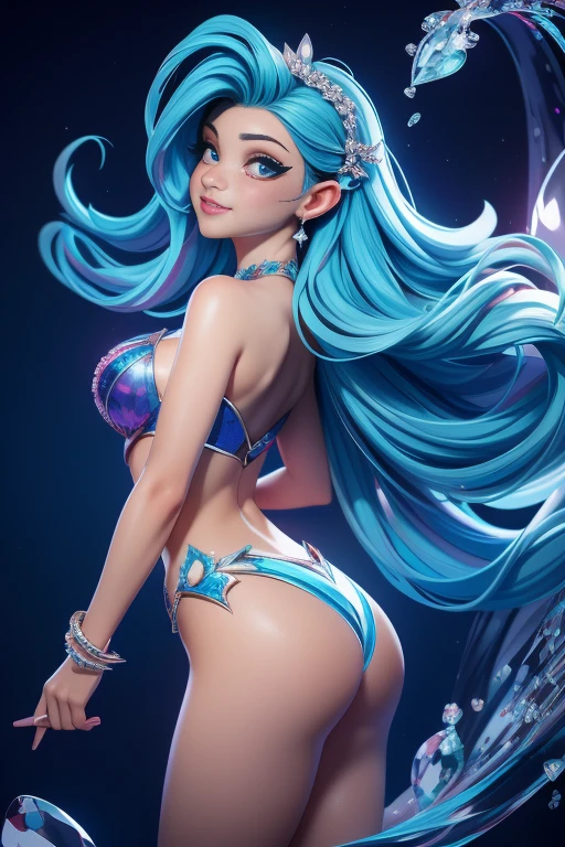 diamond heart, vibrant and captivating, sparkling in the blue ocean, beautiful and luminous (best quality, highres:1.2), ultra-detailed, realistic:1.37, with vivid colors, sharp focus, and exquisite lighting break from behind