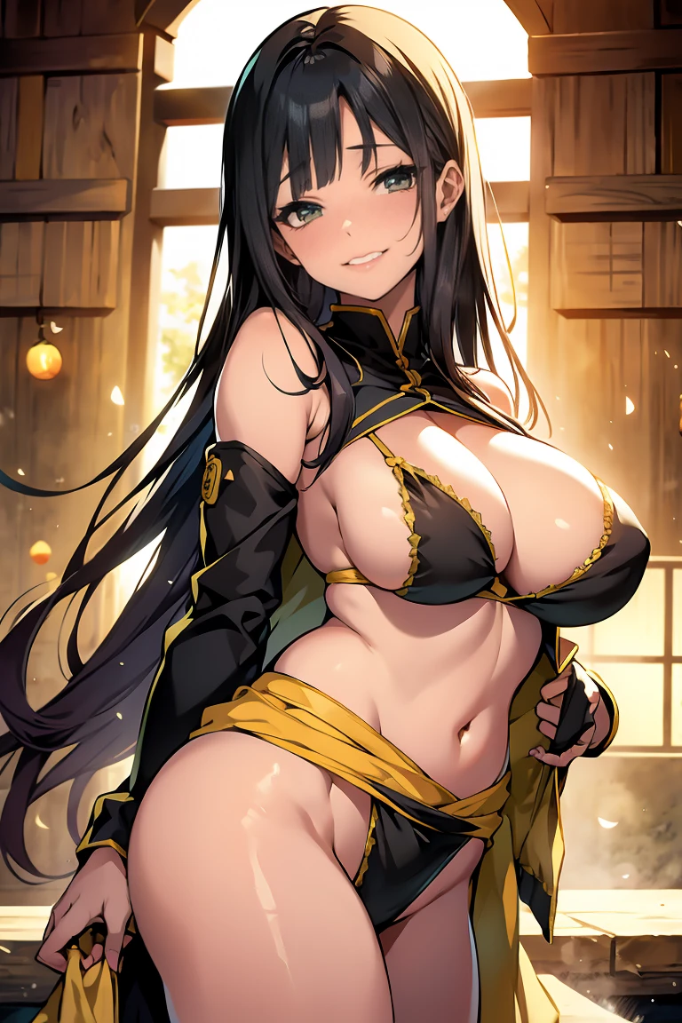 seios enormes, E Cup, roupa de banho, Sorriso,cabelo laranja,hinata hyuga,18+