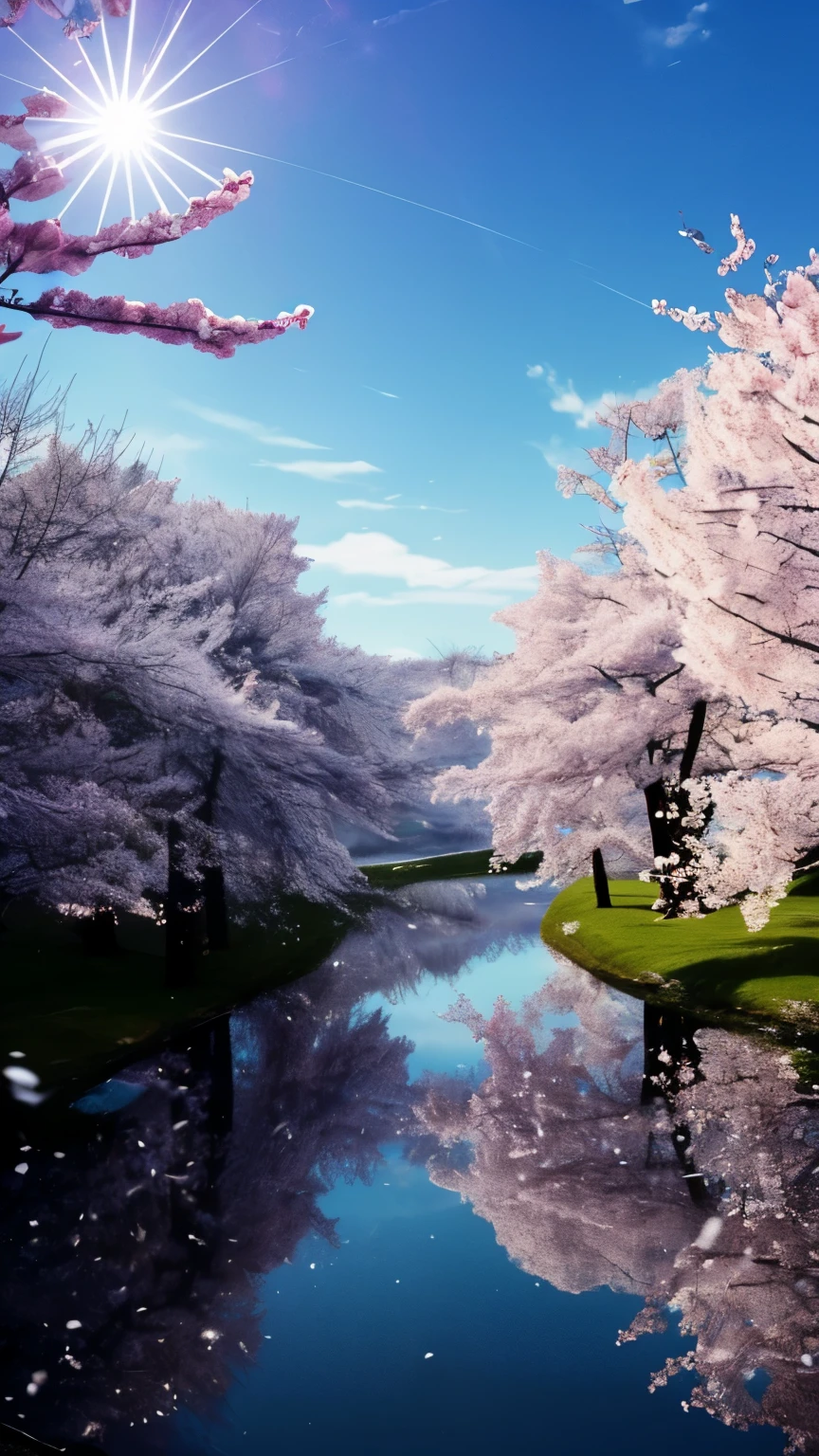 ((logo、masterpiece、8k、table top、RAW photo、wonderful、最high quality、フォトrealでvery detailedなCG統合8k壁紙、high quality、very detailed、Narrative poem、particle effects、dynamic effects、character border depth、cinematic light、Lens flare、ray tracing、table top、real:1.4、ultra high resolution:1.2、real、real))、fantasy、night、Wind、darkness、雪とhoarfrost、frigid winter day、snow-capped mountainや森、hoarfrost、snow-capped mountain々、The beauty and brilliance of frost-covered trees、Silent and beautiful grasslands in a world of ice and snow、vast land、Lakeside、wonderful景色、美しい自然のWind景、night空、Wind、cherry blossoms、cherry blossoms花びら舞っている、cherry blossoms吹雪、falling petals