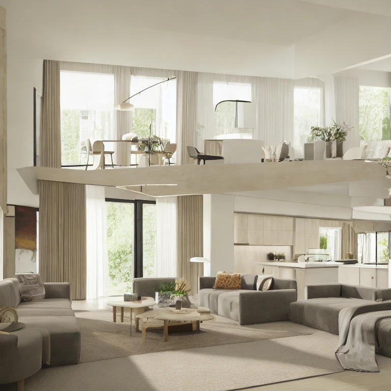 (masterpiece, best quality:1.2), KTH Morden - Livingroom Begie, living room