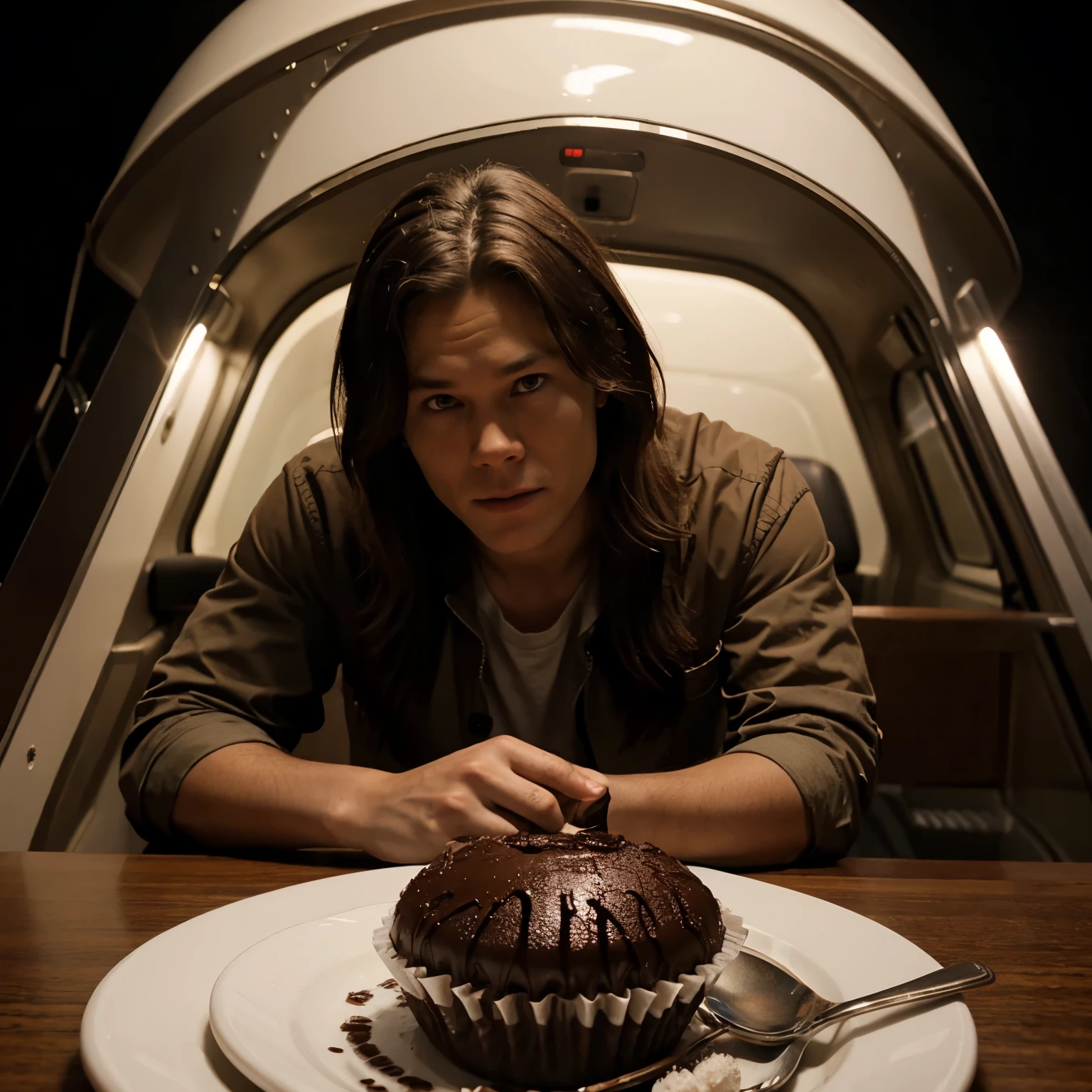 Sam Winchester comendo brigadeiro em saturno