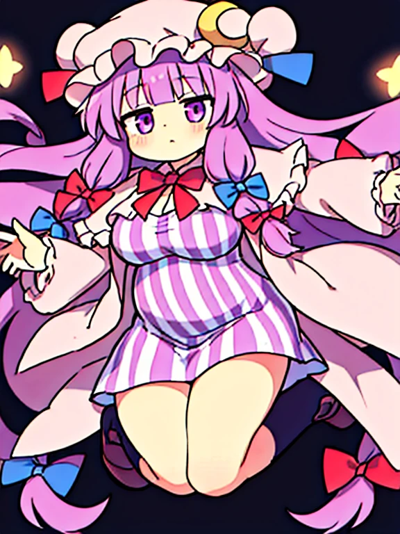 Patchouli knowledge, full body, chubby, plump, obese