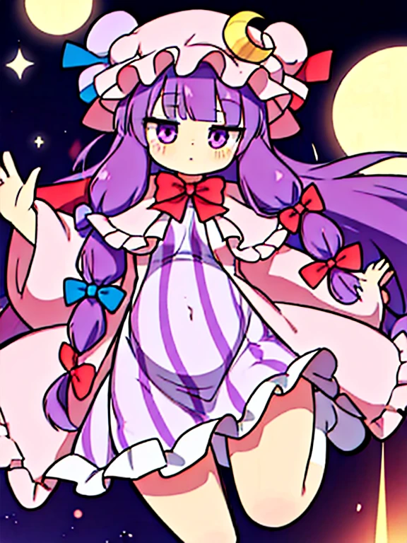 Patchouli knowledge, full body, chubby, plump, obese