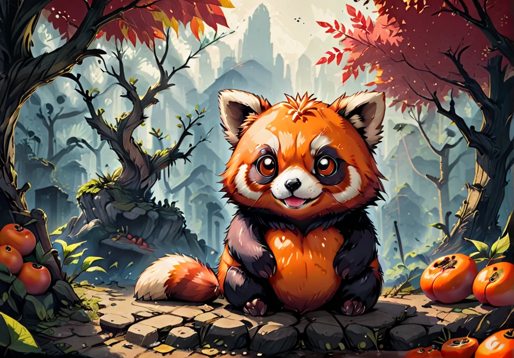 Persimmon Red Panda, Style of FIREYE 