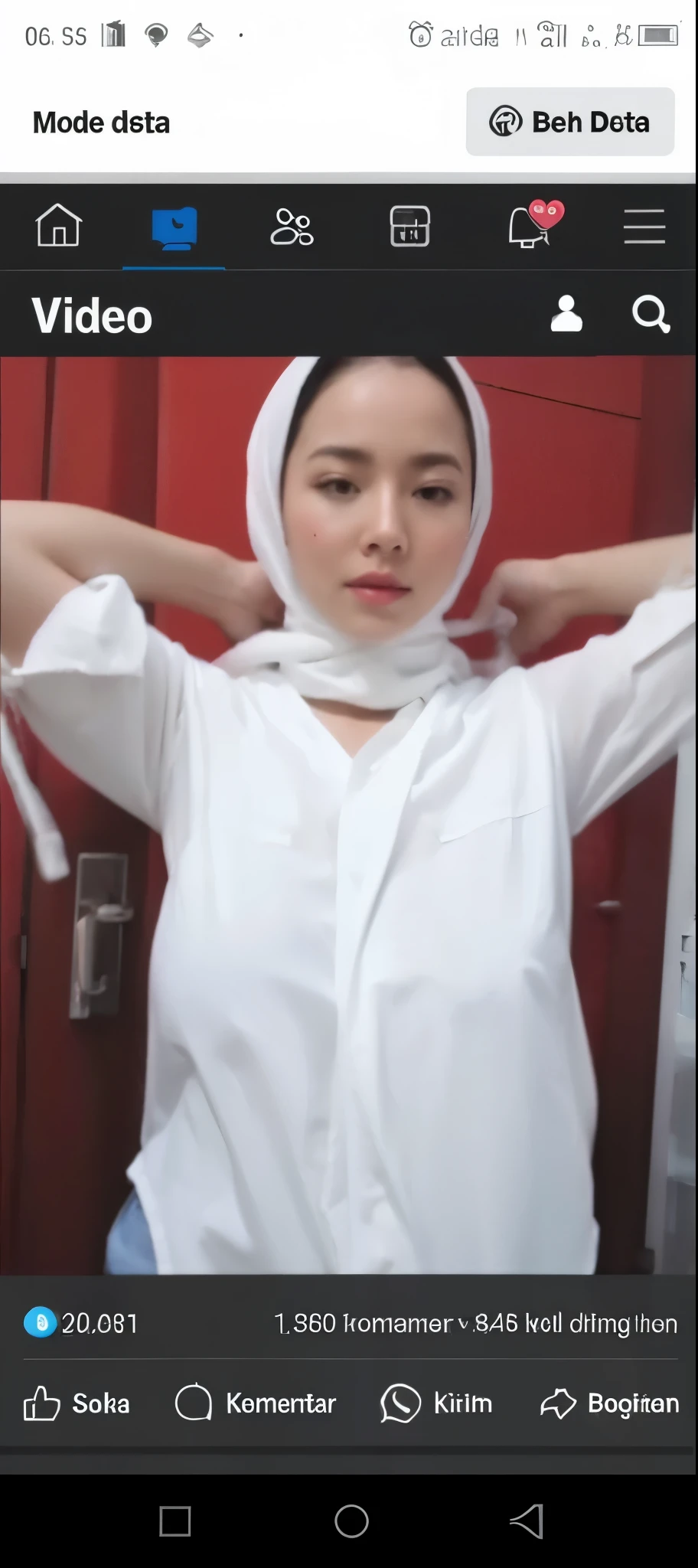 (8K, RAW photo, Best Quality, Masterpiece: 1.2),
(ultra high res, photorealistic:1.40), glorious picture, person dry and lowest lux,
Natasha, natural wearing hijab, (wearing white color pajama),
Babyfat, No makeup, 
Natural detailed eyes:1.1, 
Natural detailed lips,  
in a hotel, 
Seductive smile facing the camera,
Highly detailed face and skin texture,
Vivid colors, 
Sharp focus, gagged, panty gag,