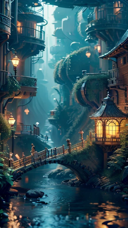 (future hamster:1.1),tmasterpiece，Basic Quality，realistically，offcial art，The content is very detailed，tmasterpiece，Best quality at best，（The is very detailed的 CG unified 8k 壁纸），（Best quality at best），（The best illustrations），（The best shadow），Very detailed pictures，（8K，Best quality at best），A stream flows through an abandoned city，Mechanical hamster in the stream，cyberpunk hamster，sci-fy，Gothic，hyper realisitc，（luminouslighting， ambientlighting）， chilly， gloomily， magical，