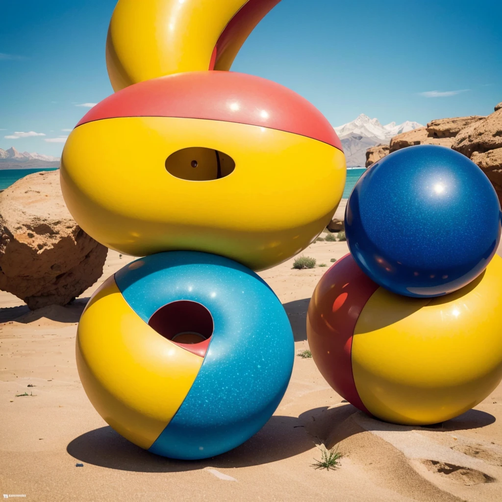 (best quality,4k,highres,masterpiece:1.2),ultra-detailed,realistic,Geometric Shape,giant,floating in the sky,colorful,sharp shadows,abstract art,modern design,striking composition,contrast,harmony,symmetric,mathematical precision,vivid colors,bright red,bold blue,gradient from yellow to orange,play of light and shadow,dynamic movement,stunning visual impact,eye-catching,mesmerizing