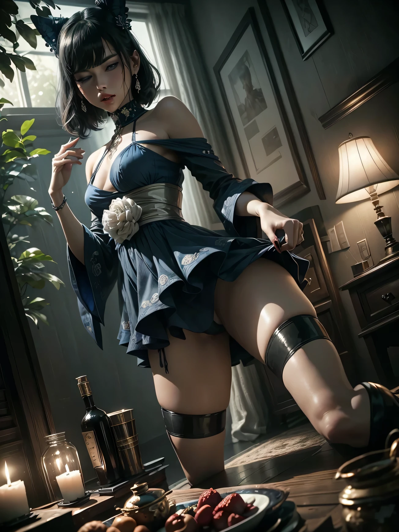 ((her mouth is closed)), ((mouth is closed)), ((she is looking at the viewer)) ((pretty and intense blue eyes))