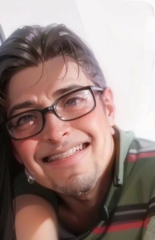 Rosto liso e sem barba