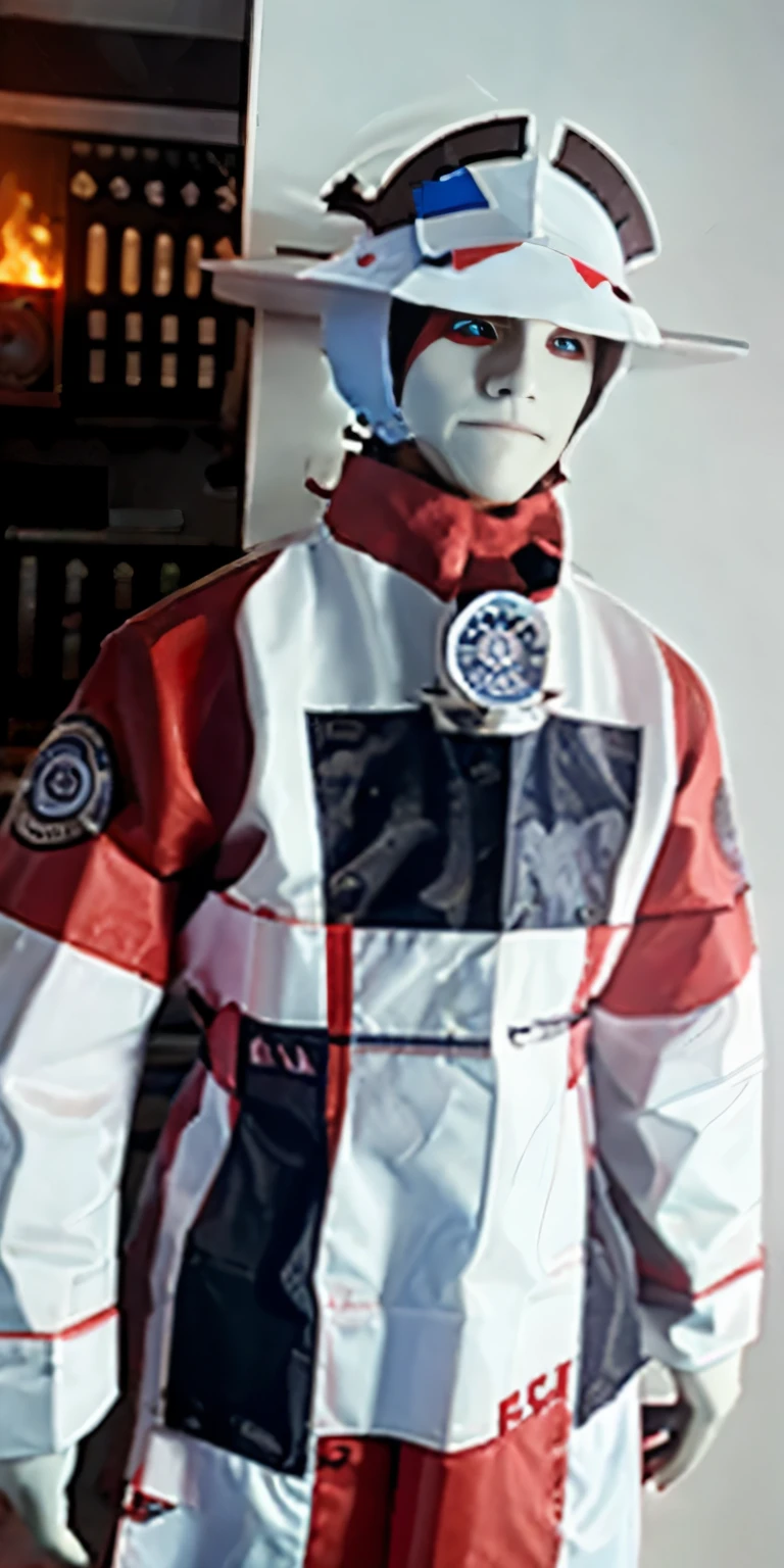 a robot that serves as a fireman that detects fire