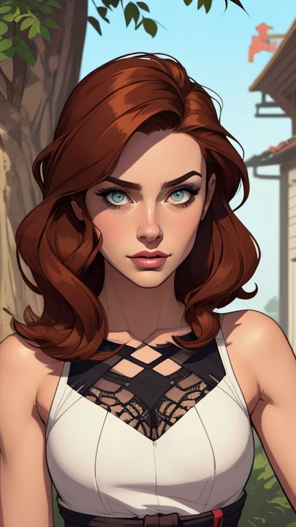 Personagem mulher ninja com marcas de guerras Imagem de desenho animado de uma mulher .cartoon style illustration, estilo de arte dos desenhos animados, estilo de arte dos desenhos animados, digital illustration style, design de personagens altamente detalhado, arte digital detalhada coragem, Forest fan art, Design de personagens de retrato, beautiful digital illustration, retrato de alta qualidade, Arte em quadrinhos, mulher jovem cabelo com transas lindas . Beautiful lined eyes Medium large bust and wonderful sexy clothes. image expression of sexual desire from the waist to the head illustration 