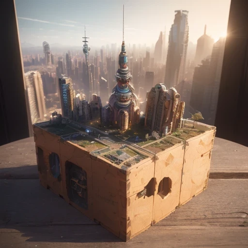 3598年Mars realistic model, (bifurcation, original photo, best quality, masterpiece:1.4),SteampunkCyberpunk6820 City,(CyberpunkMars light:1.3), Mars (related to land),(in a small nature box:1.3),Isometric, small nature, landscape on foundation,landscape,