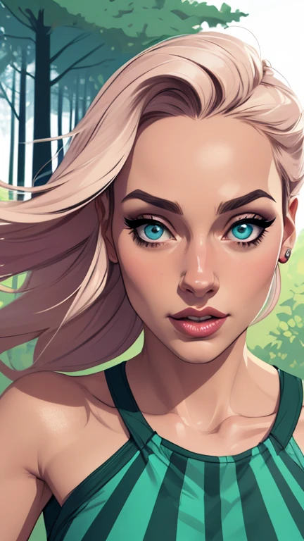 Personagem mulher ninja com marcas de guerras Imagem de desenho animado de uma mulher .cartoon style illustration, estilo de arte dos desenhos animados, estilo de arte dos desenhos animados, digital illustration style, design de personagens altamente detalhado, arte digital detalhada coragem, Forest fan art, Design de personagens de retrato, beautiful digital illustration, retrato de alta qualidade, Arte em quadrinhos, mulher jovem cabelo com transas lindas . Beautiful lined eyes Medium large bust and wonderful sexy clothes. image expression of sexual desire from the waist to the head illustration 