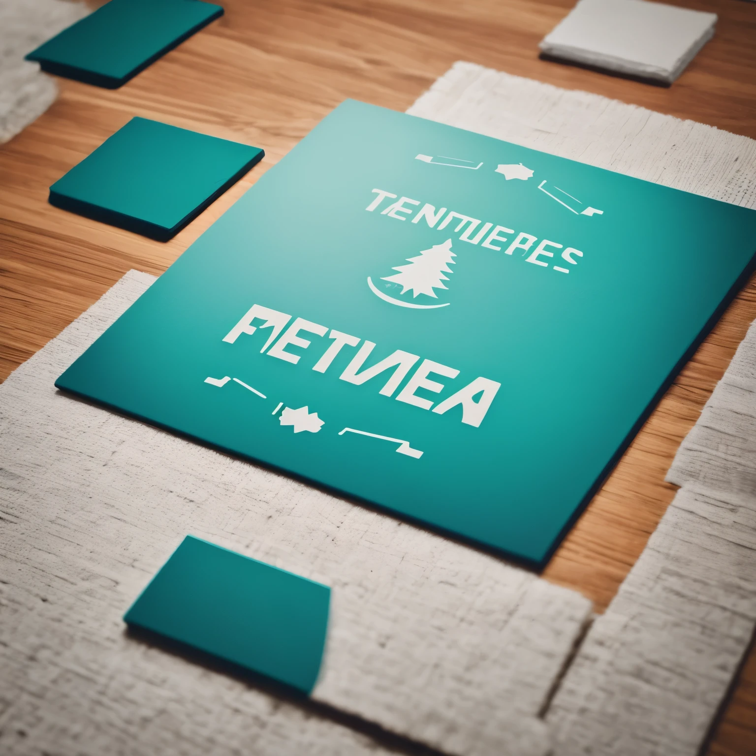 Crea un logo celeste con el texto: Mentes Futuras