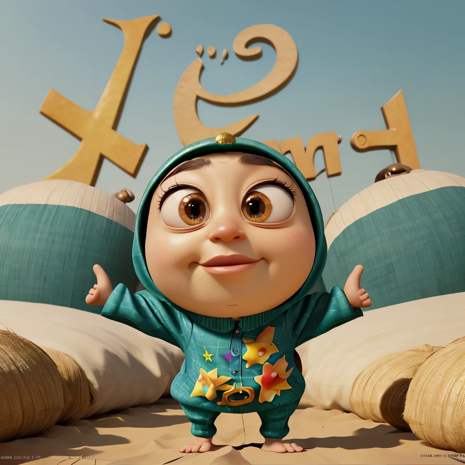 Pixar poster wallpaper for Eid al-Fitr