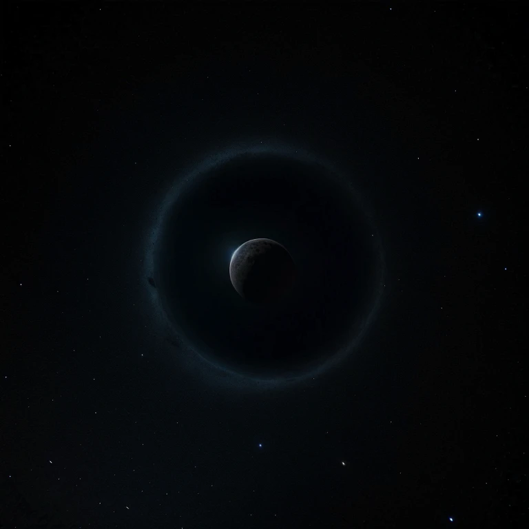 A very dark space