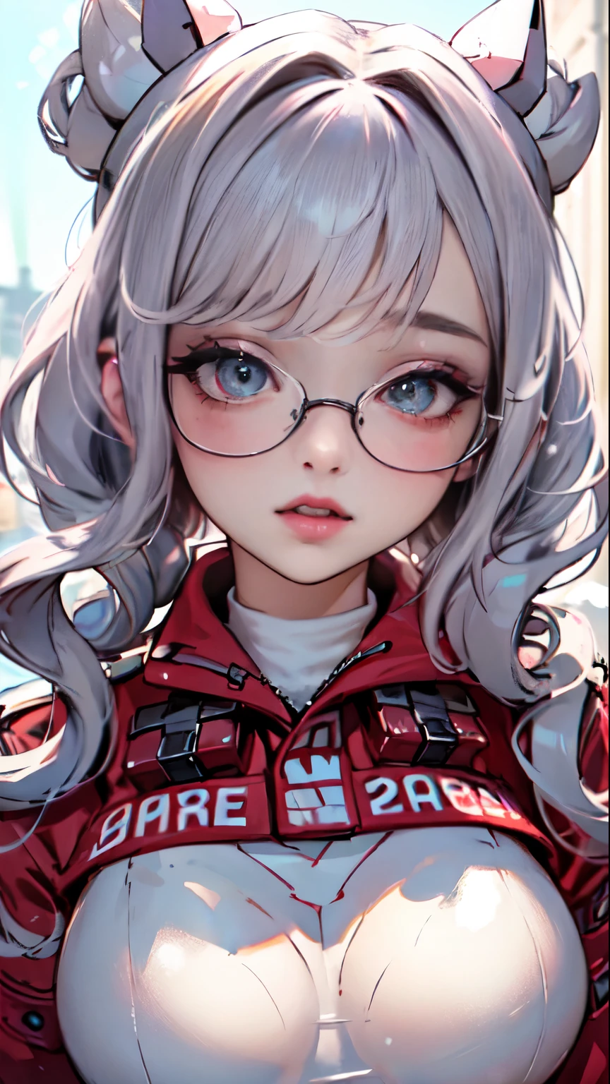 obra de arte, Linda arte, artista profissional, 8k, estilo de arte por sciamano240, rosto muito detalhado, cabelo muito detalhado, roupas muito detalhadas, 1 garota, corpo perfeitamente desenhado, rosto bonito, cabelo longo, Cabelo azul claro , olhos de gato verticais azuis muito detalhados, square glasses, fleshy lips , bochechas rosadas, detalhes intrincados nos olhos, close extremo do rosto, see only head and neck, olhando diretamente para o espectador, vestindo lindas roupas de inverno, casaco de inverno, colar, gargantilha, brincos, luvas, pencil skirt, botas pretas apertadas, algumas sardas, grande sorriso largo, in love with the spectator&#39;s expression, sunny winter scenery, pov do lado de fora beijando o espectador,