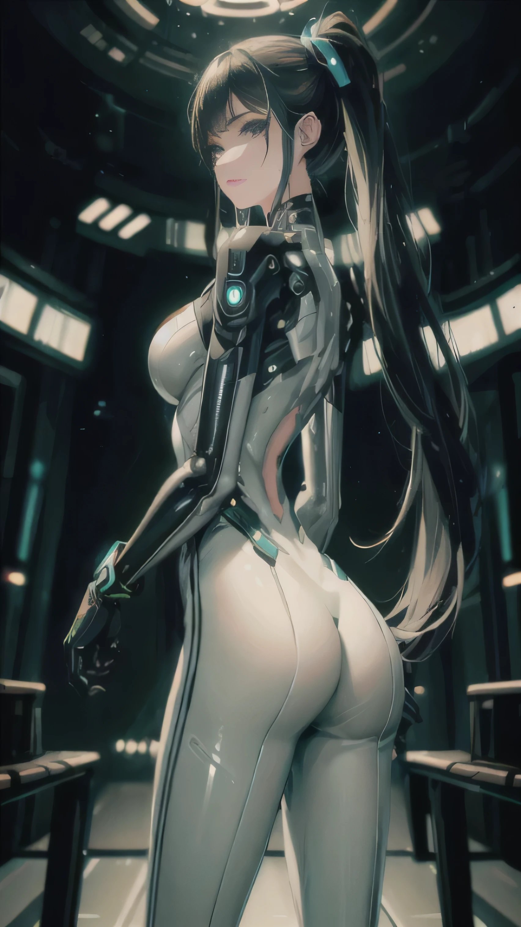 un primer plano de una mujer con un traje futurista posando, cyber suits, cyber suit, cyber suit, cyberpunk shiny latex costume, muslos gruesos y lisos de warframe, piel brillante, oppai ciberpunk, futuristic shiny latex suit, cuerpo cyborg ginoide, perfect android girl, hermosa chica blanca cyborg, diverse cyber suits, grueso, Linda chica cyborg