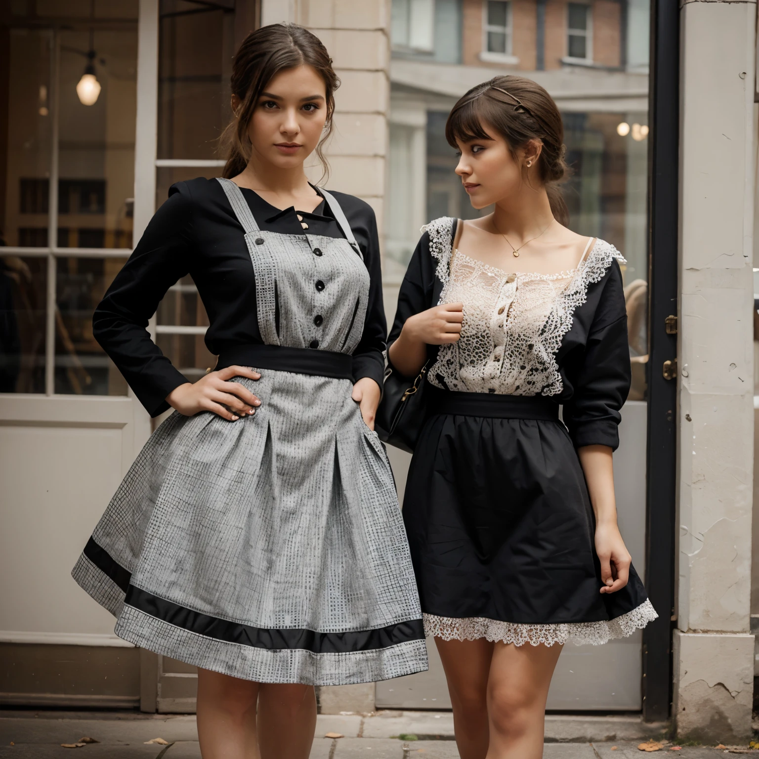 Girl who is a fashion designer, old-fashioned version