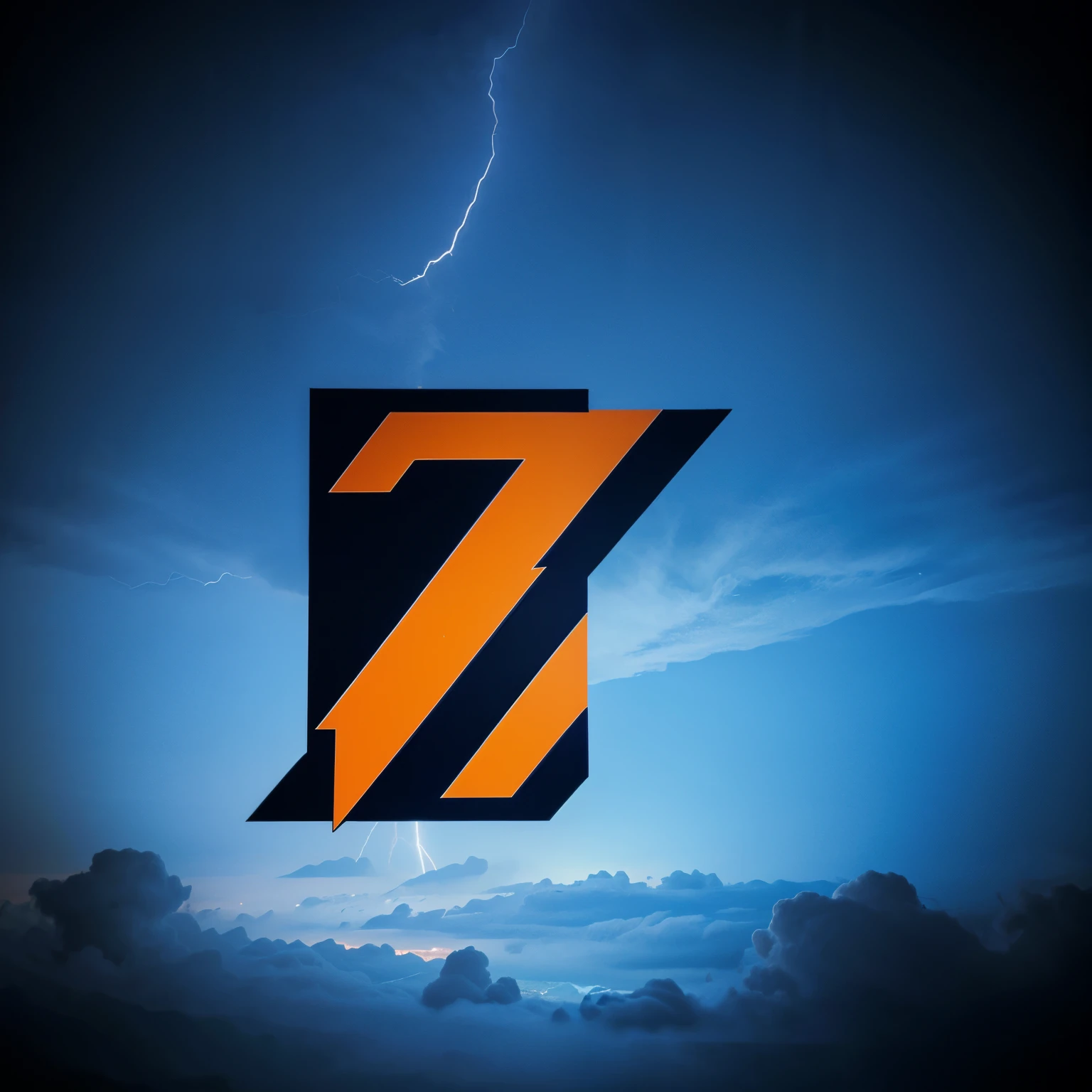 a thunder-themed logo that says sebas 