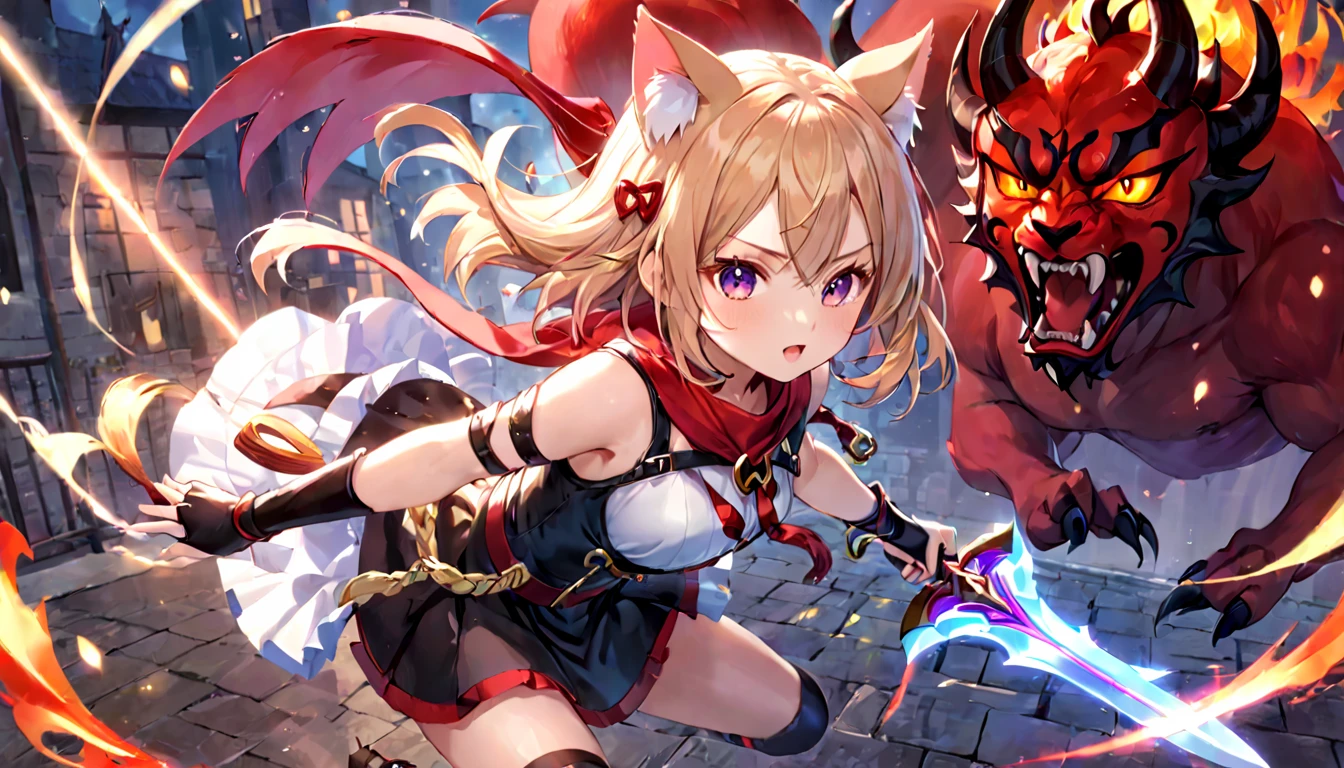 The girl who fights the demon king、Brave Girl、Cat ear