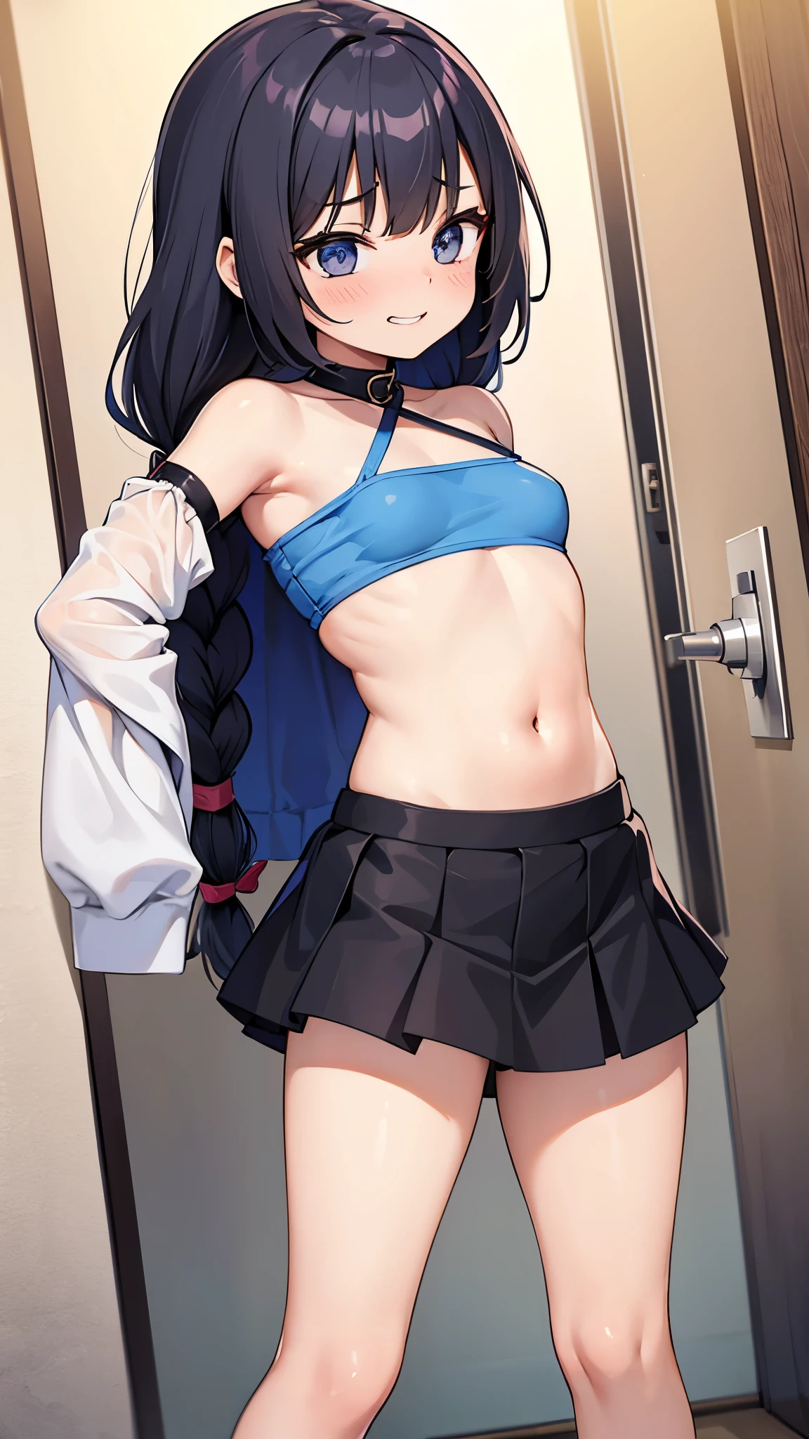 1 nubile juvenile junior idol cute lovable adorable tiny arabian middle-school girl energetic, loose hair, shy smile, exposed supple breast, unique face, blacke hair, jav actress, naked, immature, childish, acting shy, delicate, weak, loving romantic vibes, in love, small short height, preparing for mating, dwarf girl noble queen short slim legs, mischievous, soft babyfaced gentle happy looking face, carefree, unblemished skin, otaku student president, grin, braids hairstyle, naughty, teasing, awkward short girl, pitite lityle dainty diminutive, shougakusei shoujo, excited, hyperactive girl, skirt, small shoulders, slim arms, acting spoiled
