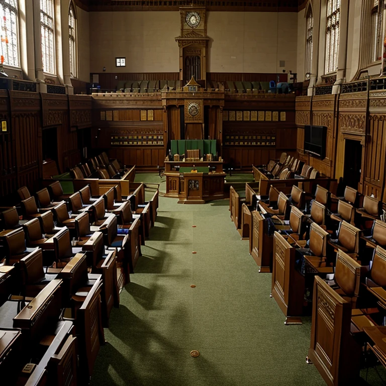 An empty Parliament House