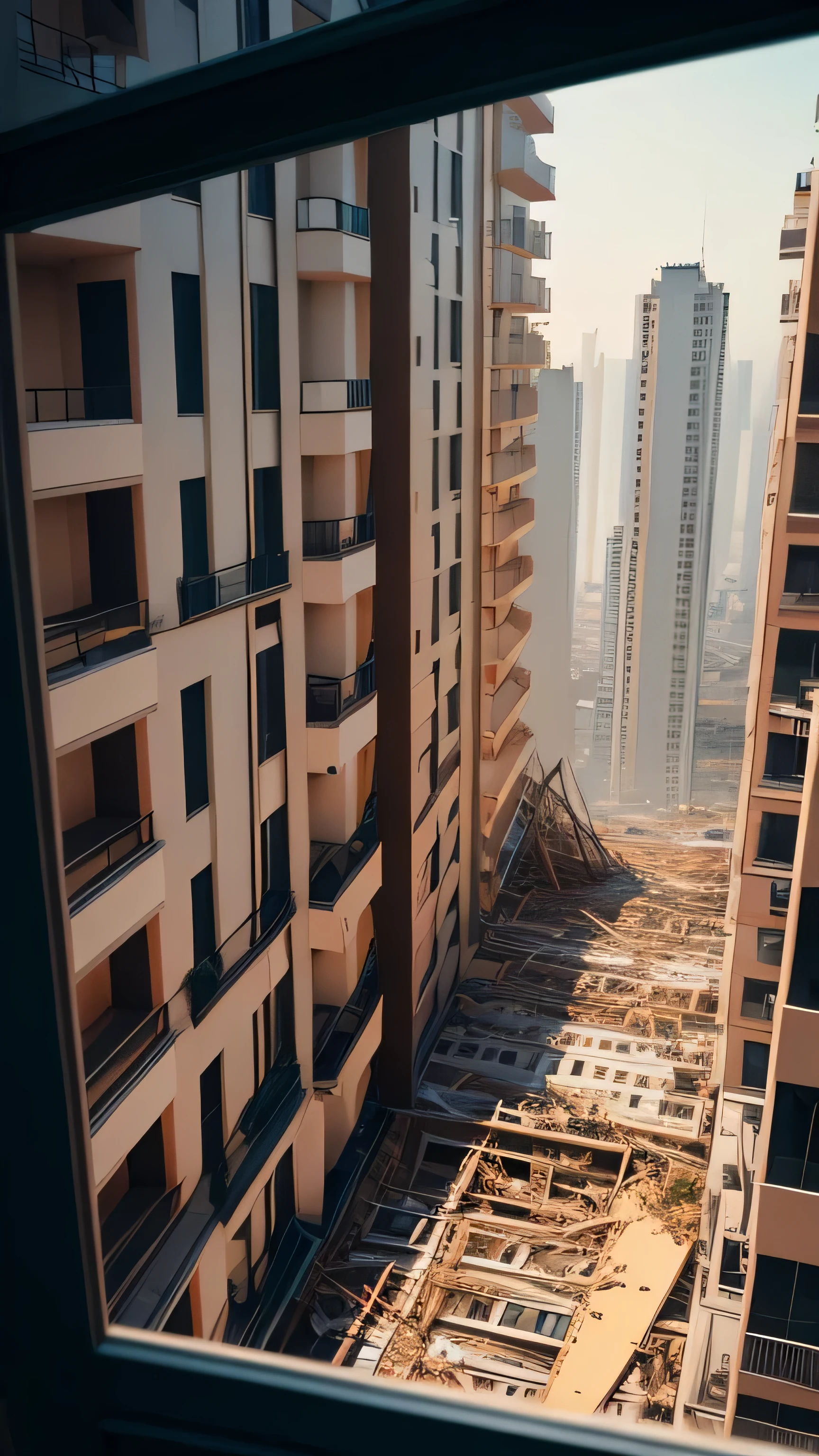 multi-storey apartment collapsed, 8k