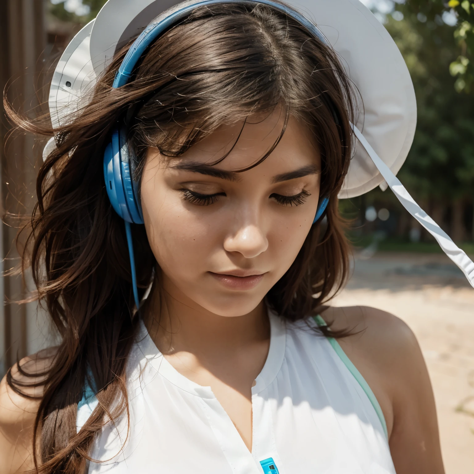 Wireless headphones that use three types of solar charges, wireless and wired 